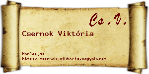 Csernok Viktória névjegykártya